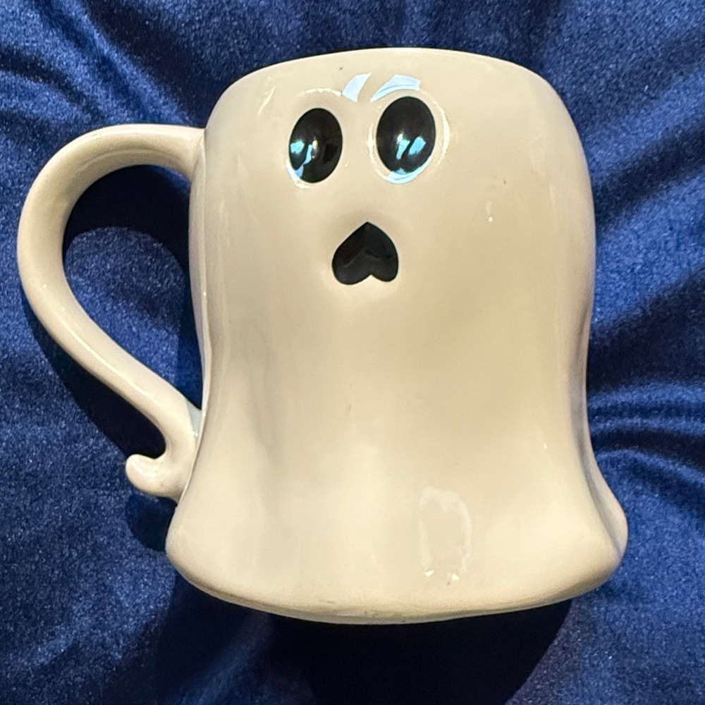 Halloween Ceramic White Ghost Mug